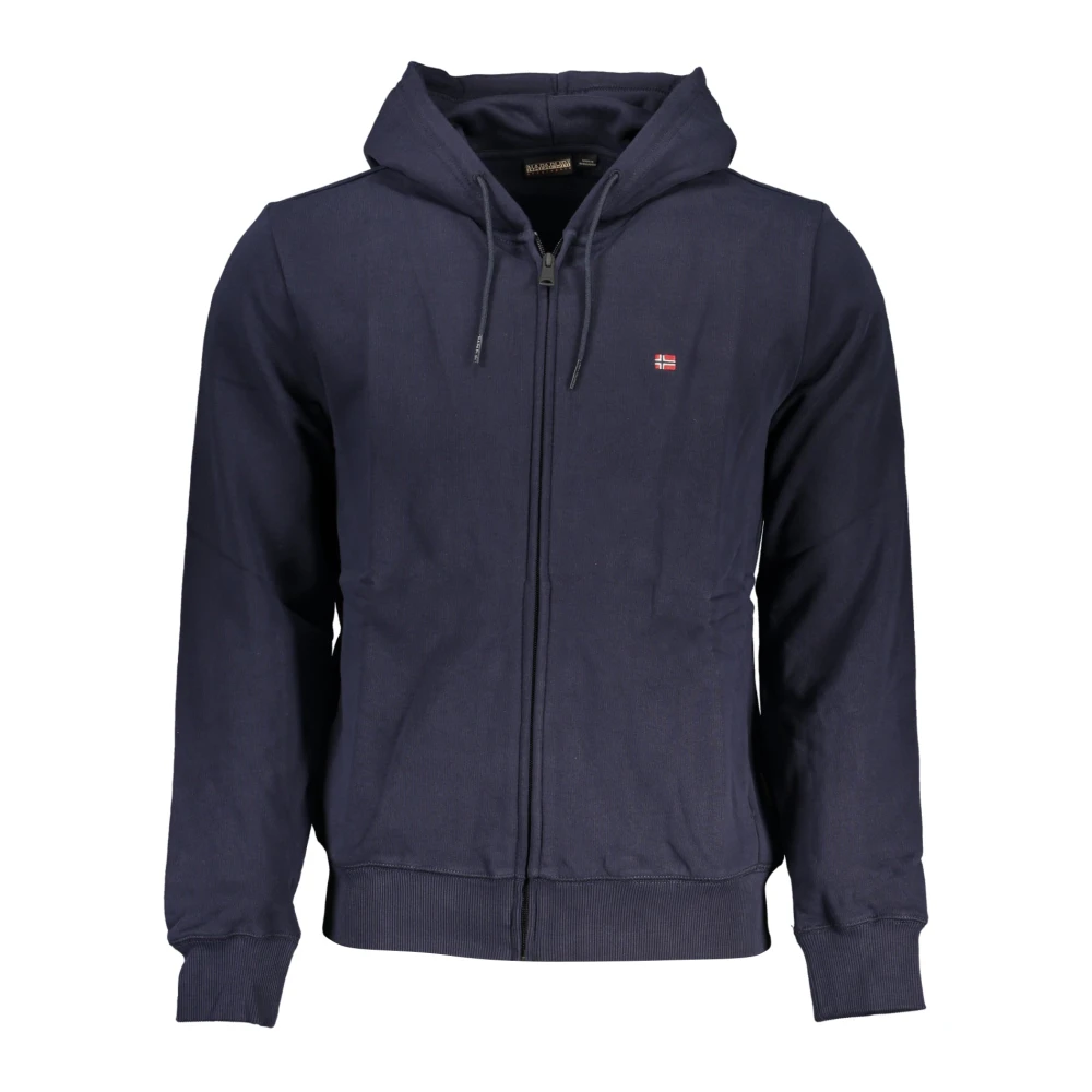 Napapijri Blue Clothing - Male - Zip-Throughs - S - Sweatshirts & Hoodies