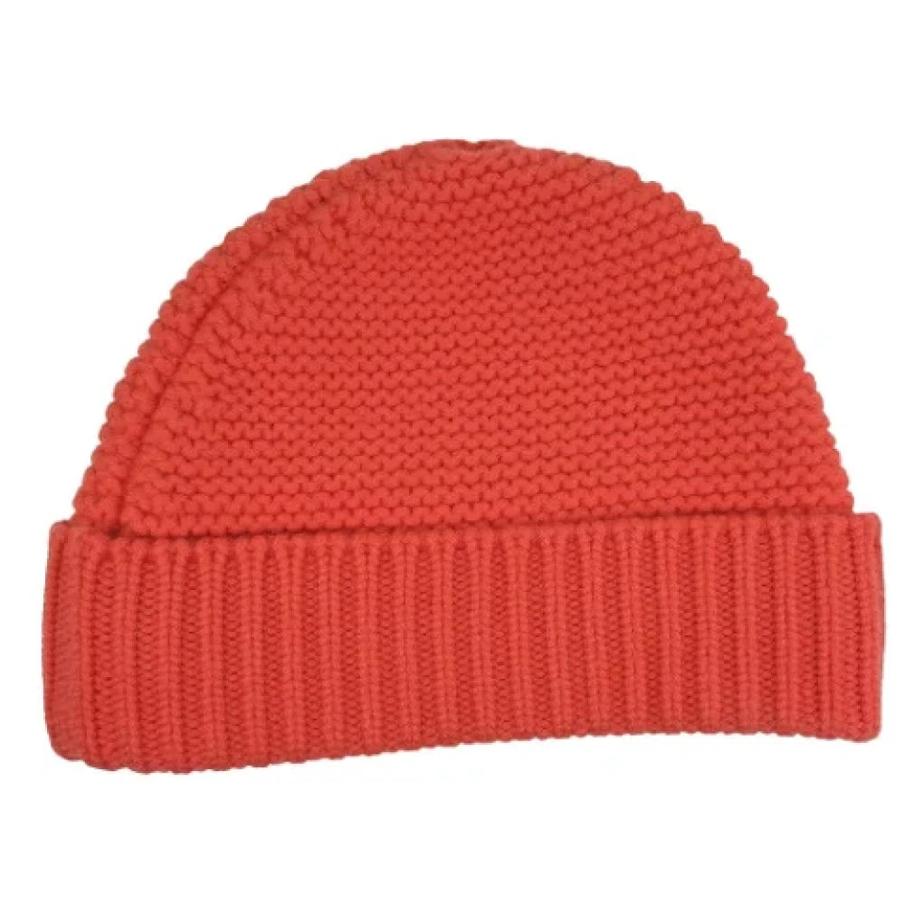 Louis Vuitton Vintage Pre-owned Wool hats Red Dames