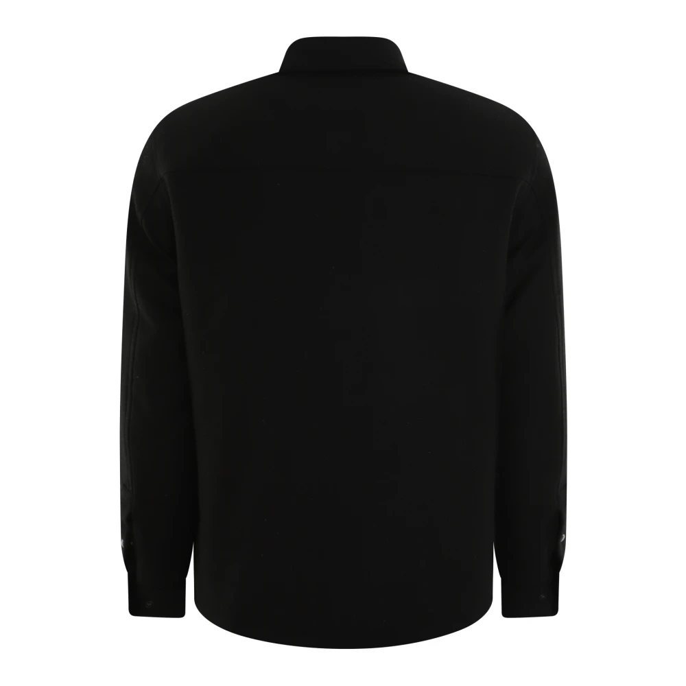 Woolrich Alaskan Wool Overshirt Black Heren