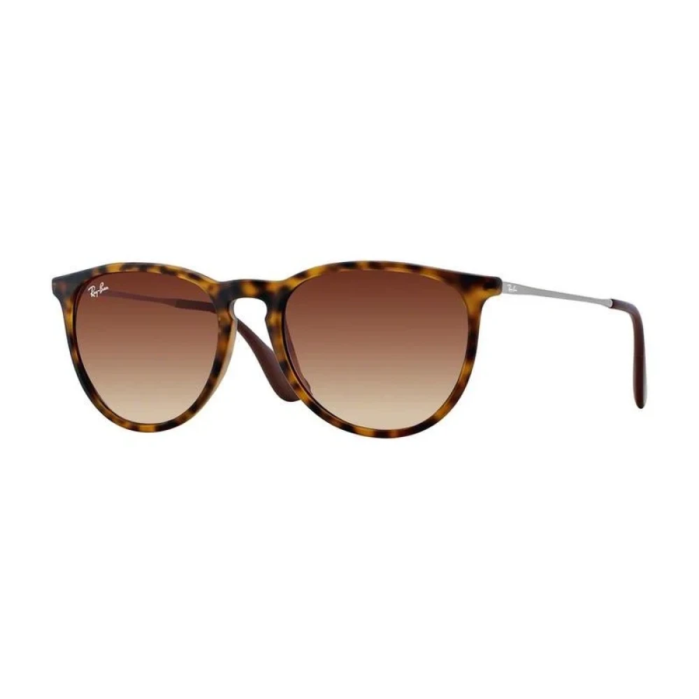Ray-Ban Erika Classic RB 4171 Panto Sunglasses - Brown Tortoise - Grey Lenses - Image 9