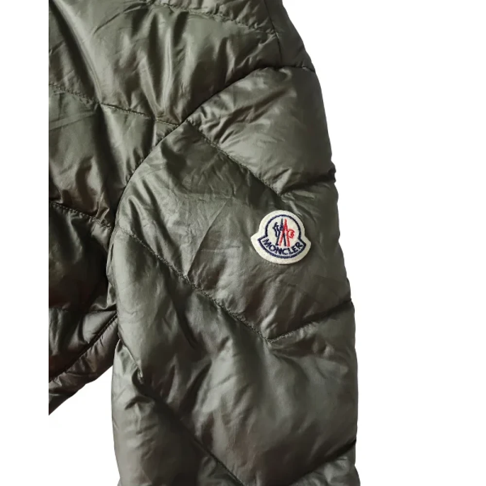 Moncler Pre-owned Polyester outerwear Green Dames