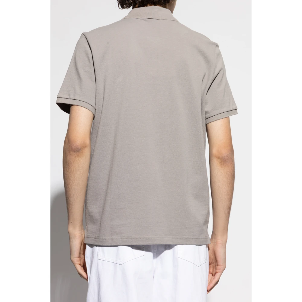 Moose Knuckles Polo met logopatch Gray Heren