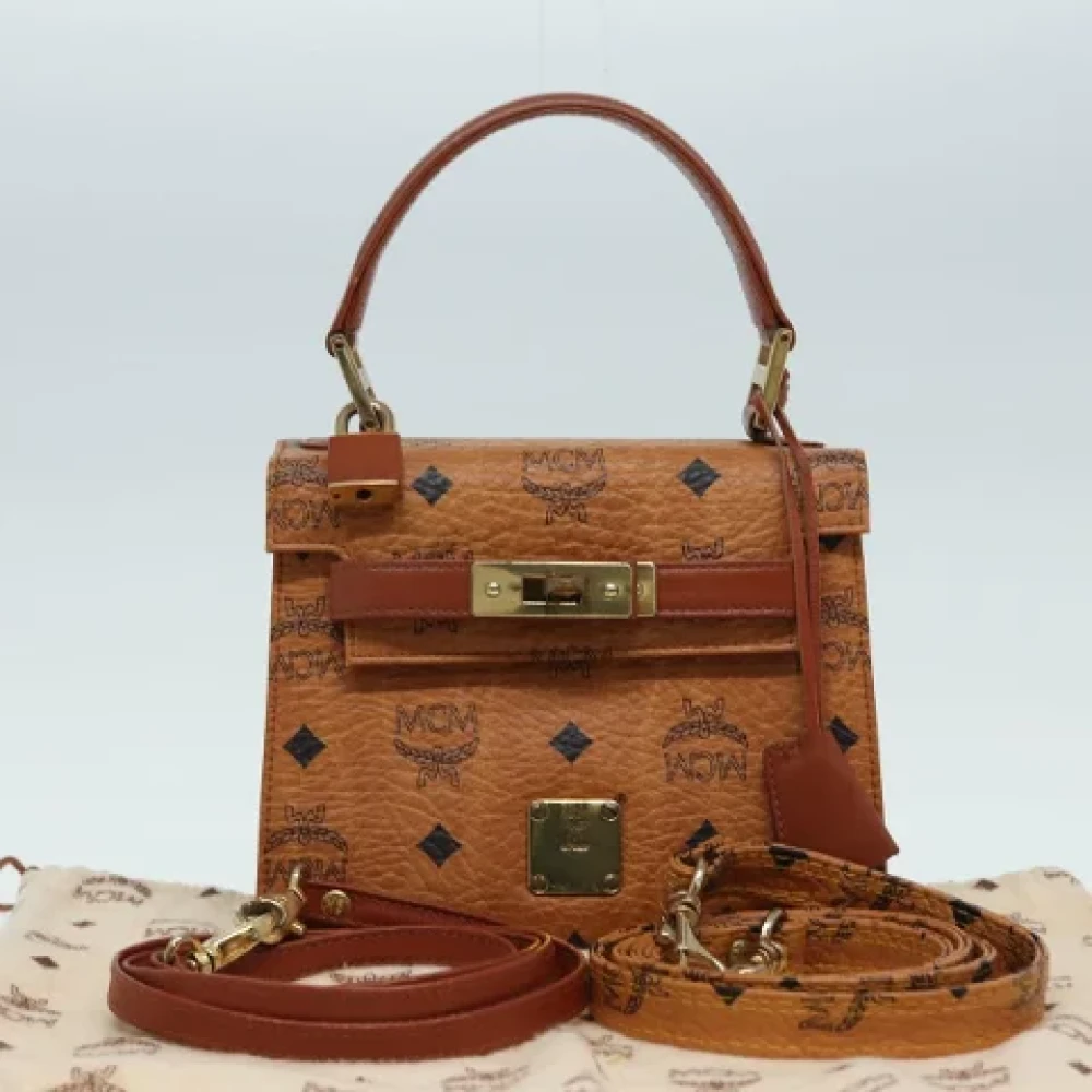 MCM Pre-owned Canvas handbags Brown Dames