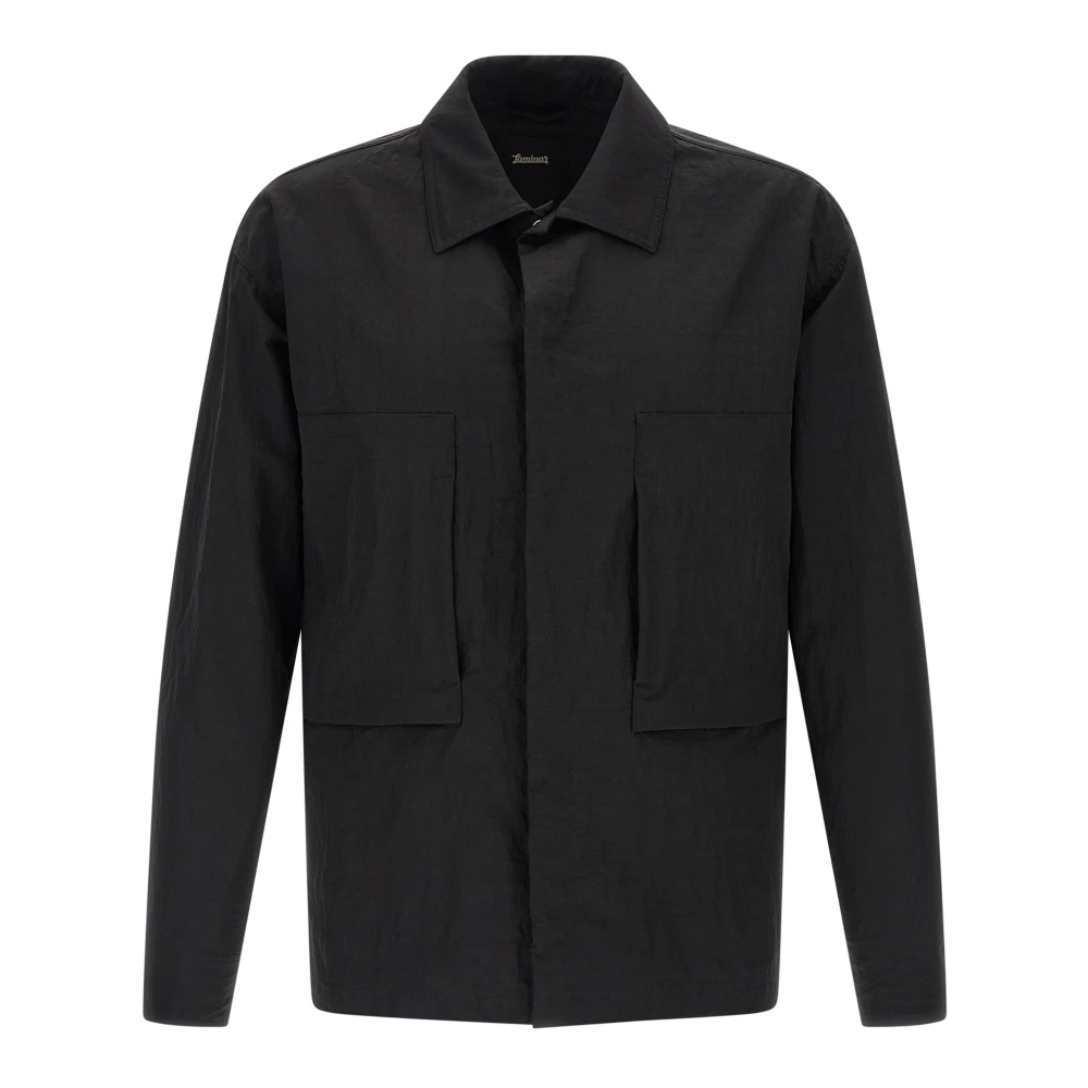 Laminar Men's Black Light Jackets, M, Nylon Shacket