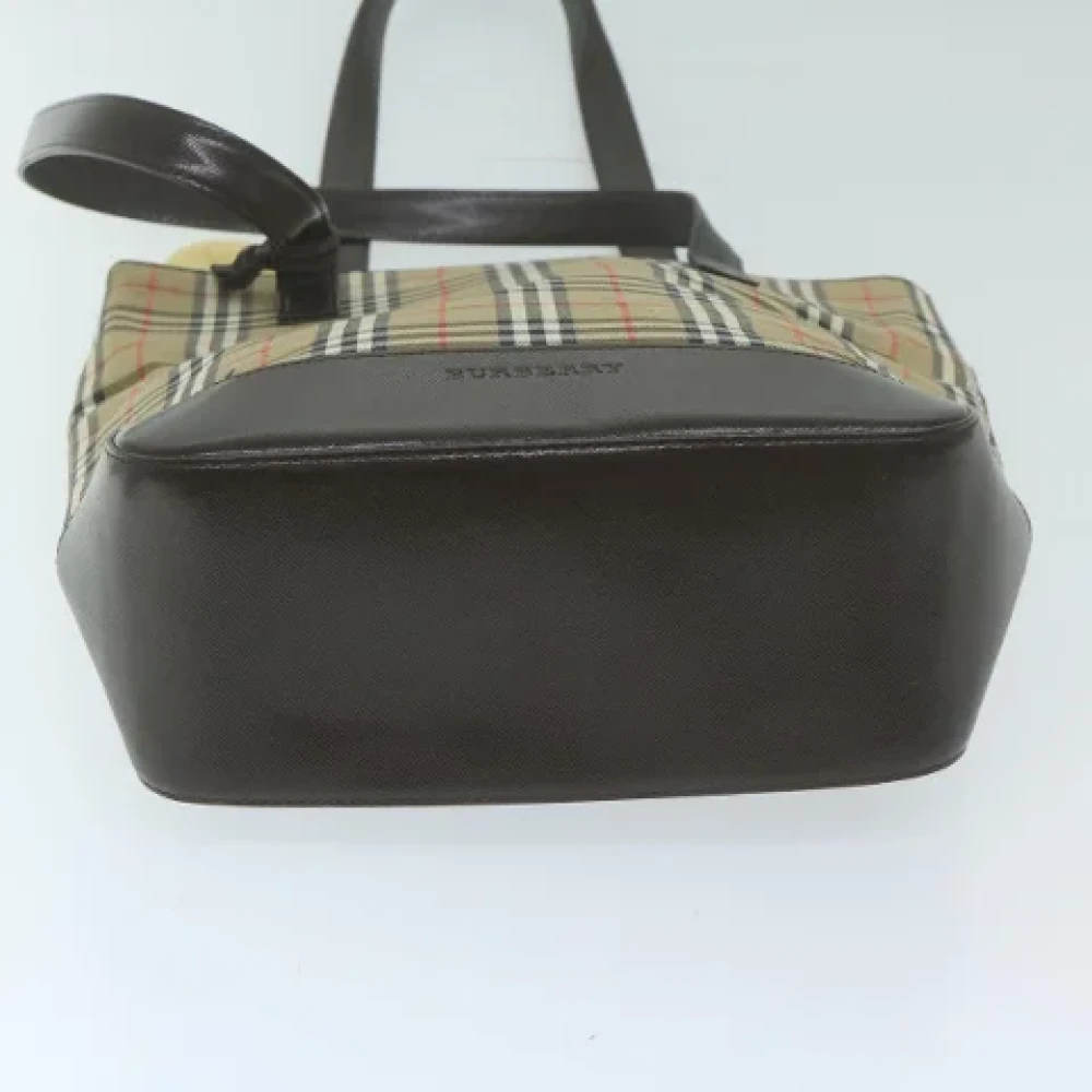 Burberry Vintage Pre-owned Fabric handbags Beige Dames