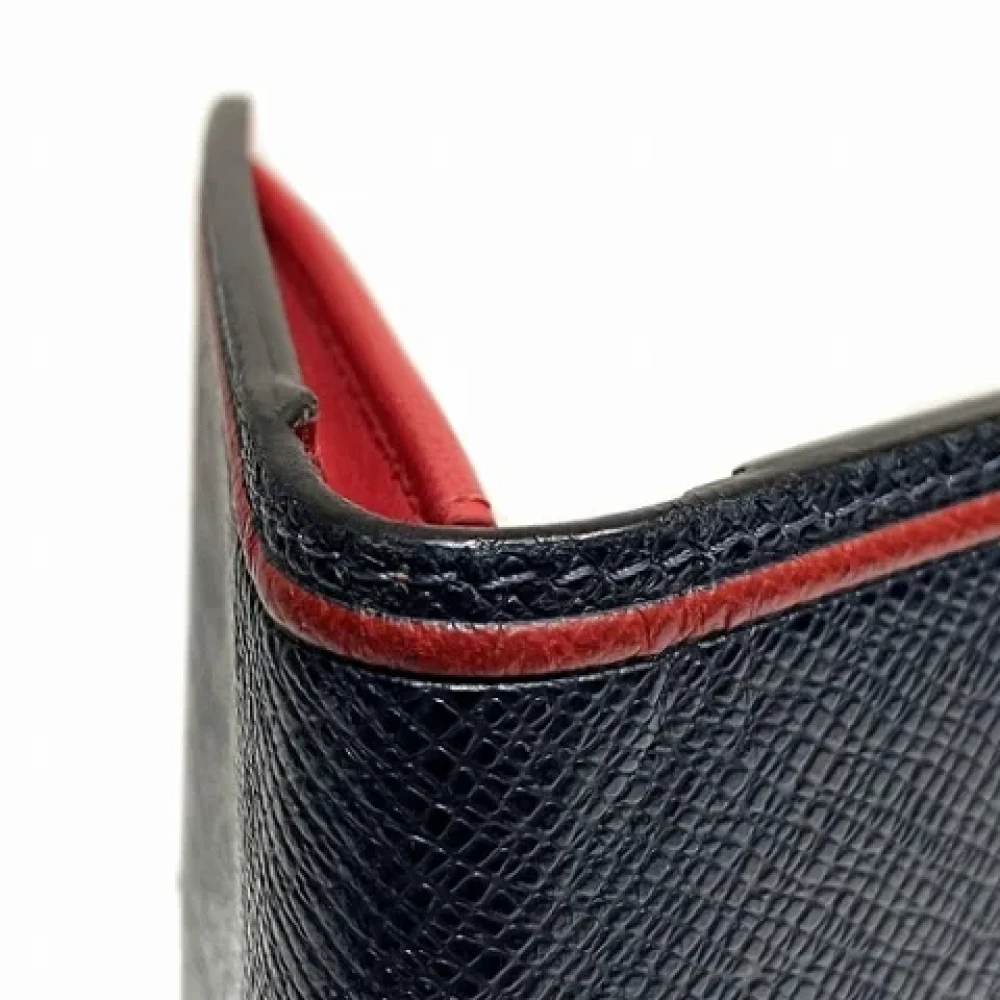 Louis Vuitton Vintage Pre-owned Leather wallets Blue Unisex