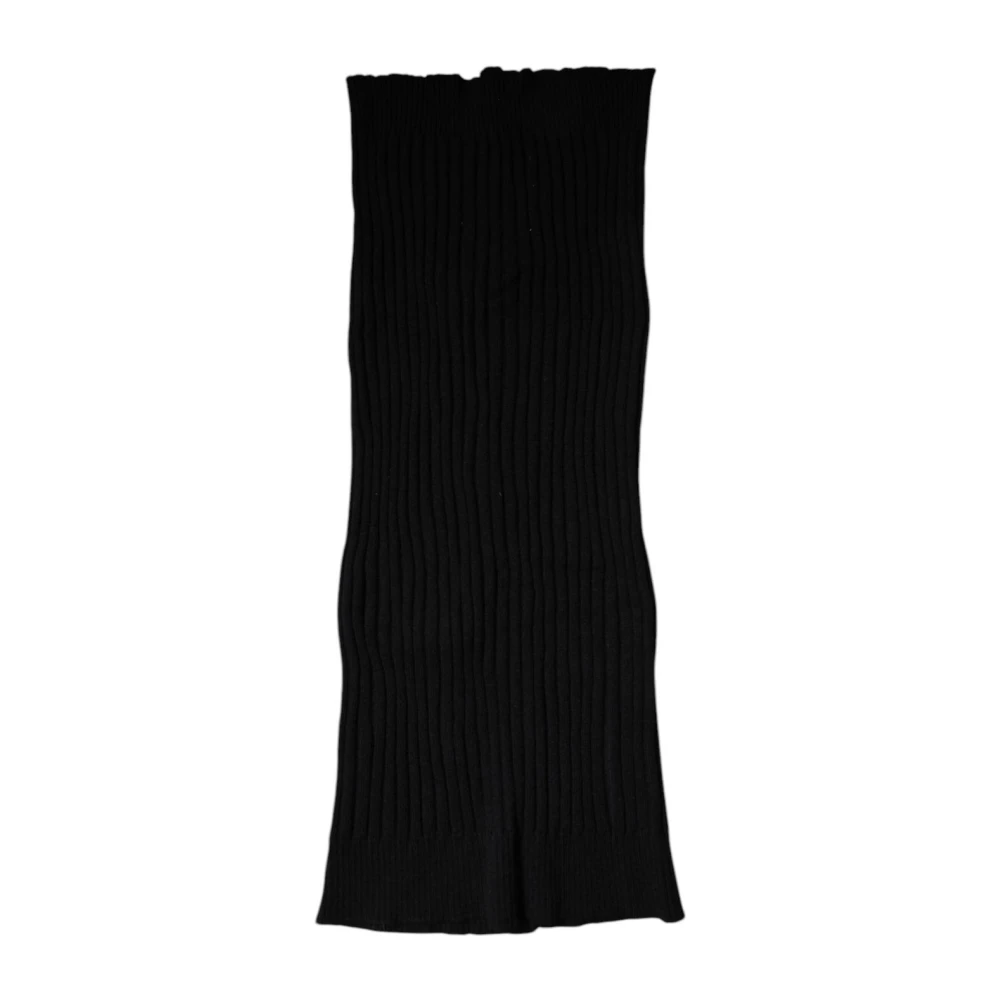 Dolce & Gabbana Mannelijk Zwart Accessoires Heren, One Size, Kasjmier, Luxueuze Kasjmier Nekwarmer Sjaal