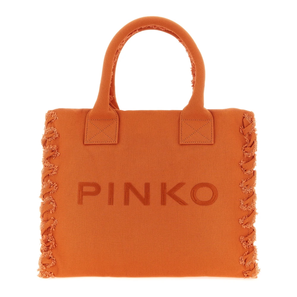 Pinko Women's Orange Medium Beach Shopping Bag - Shopping Bags - One Size - Bags