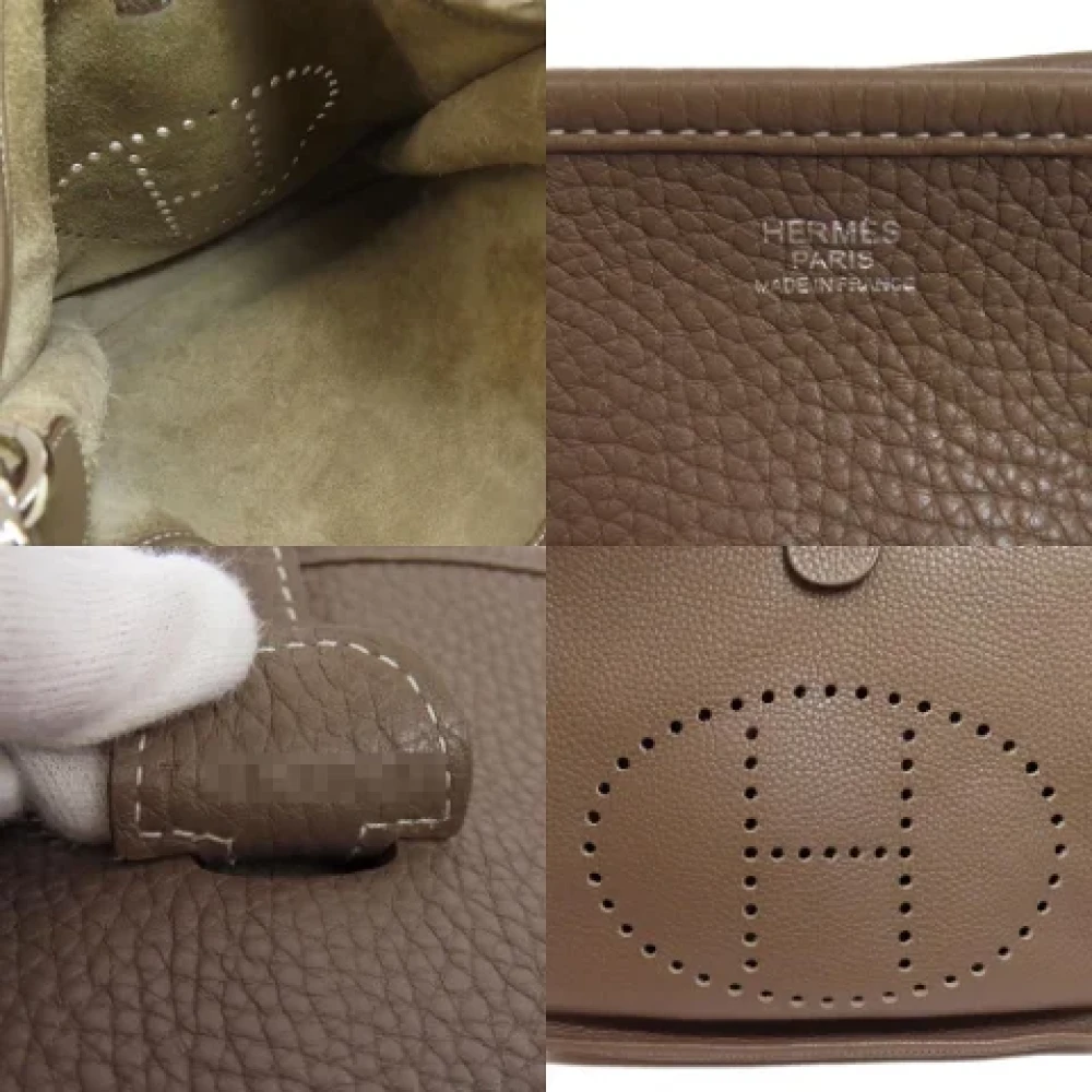 Hermès Vintage Pre-owned Fabric shoulder-bags Beige Dames