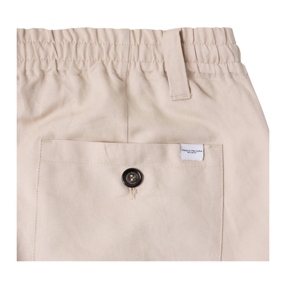 Paolo Pecora Slim-fit Trousers Beige Heren