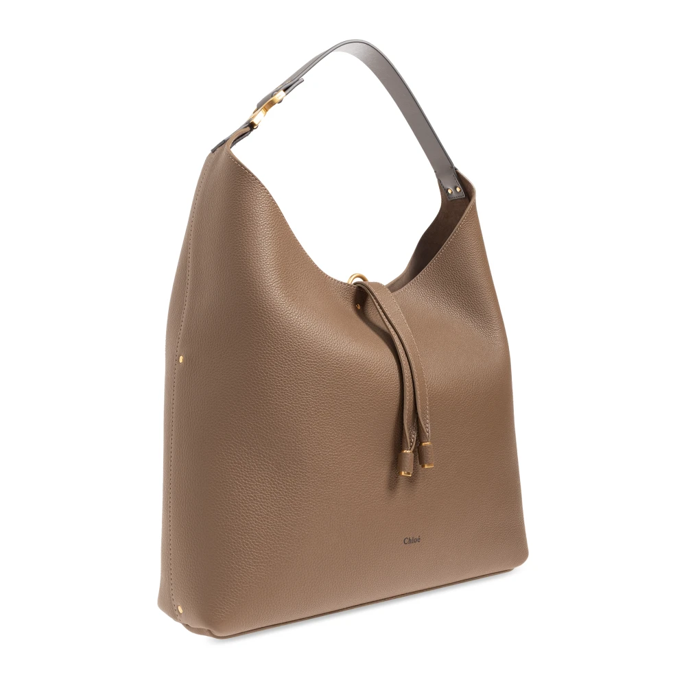 Chloé Marcie hobo tas Beige Dames