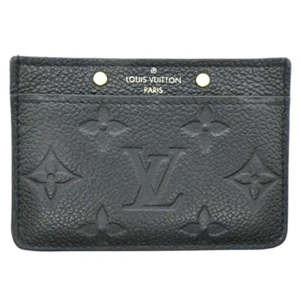 Louis Vuitton Vintage Pre-owned Leather wallets Black Dames
