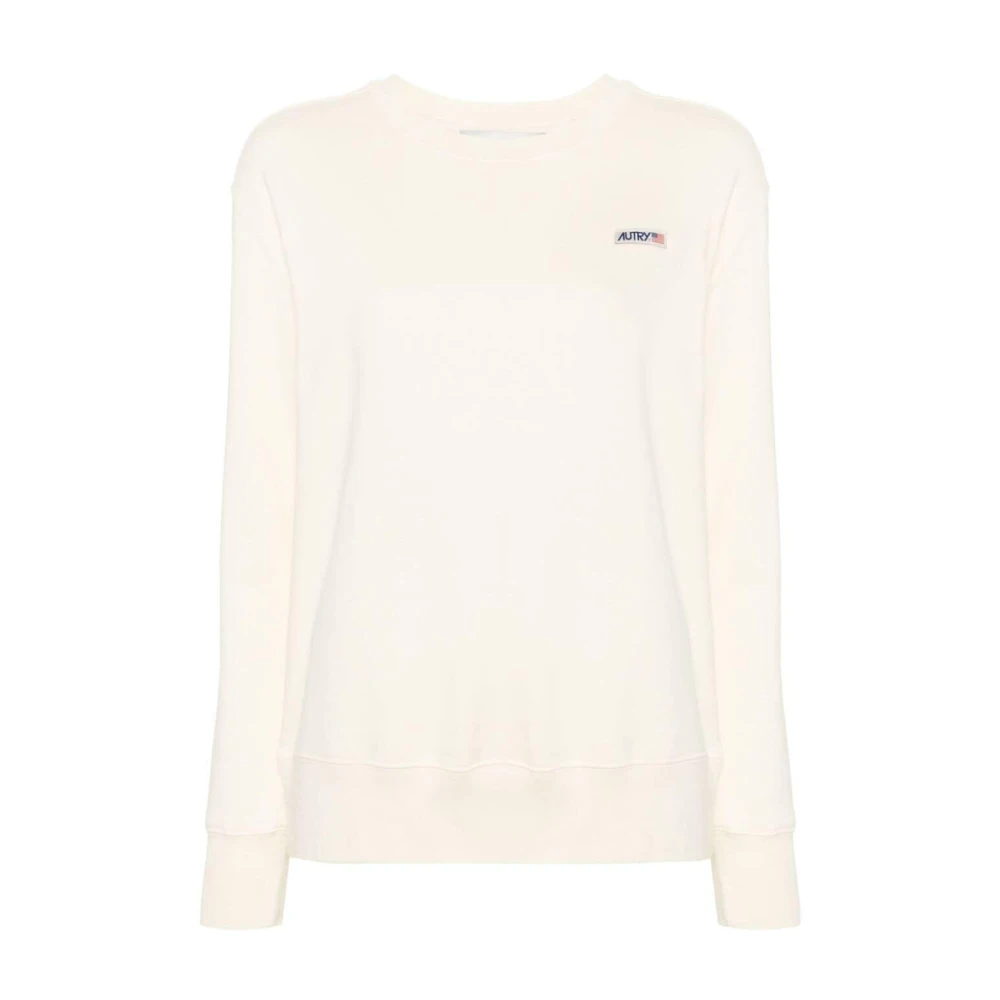 Autry Vintage Wit Jersey Sweatshirt White Dames