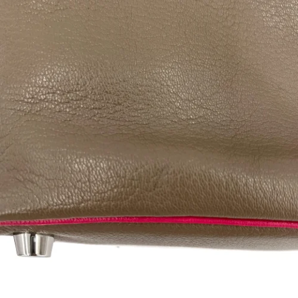 Hermès Vintage Pre-owned Leather handbags Gray Dames