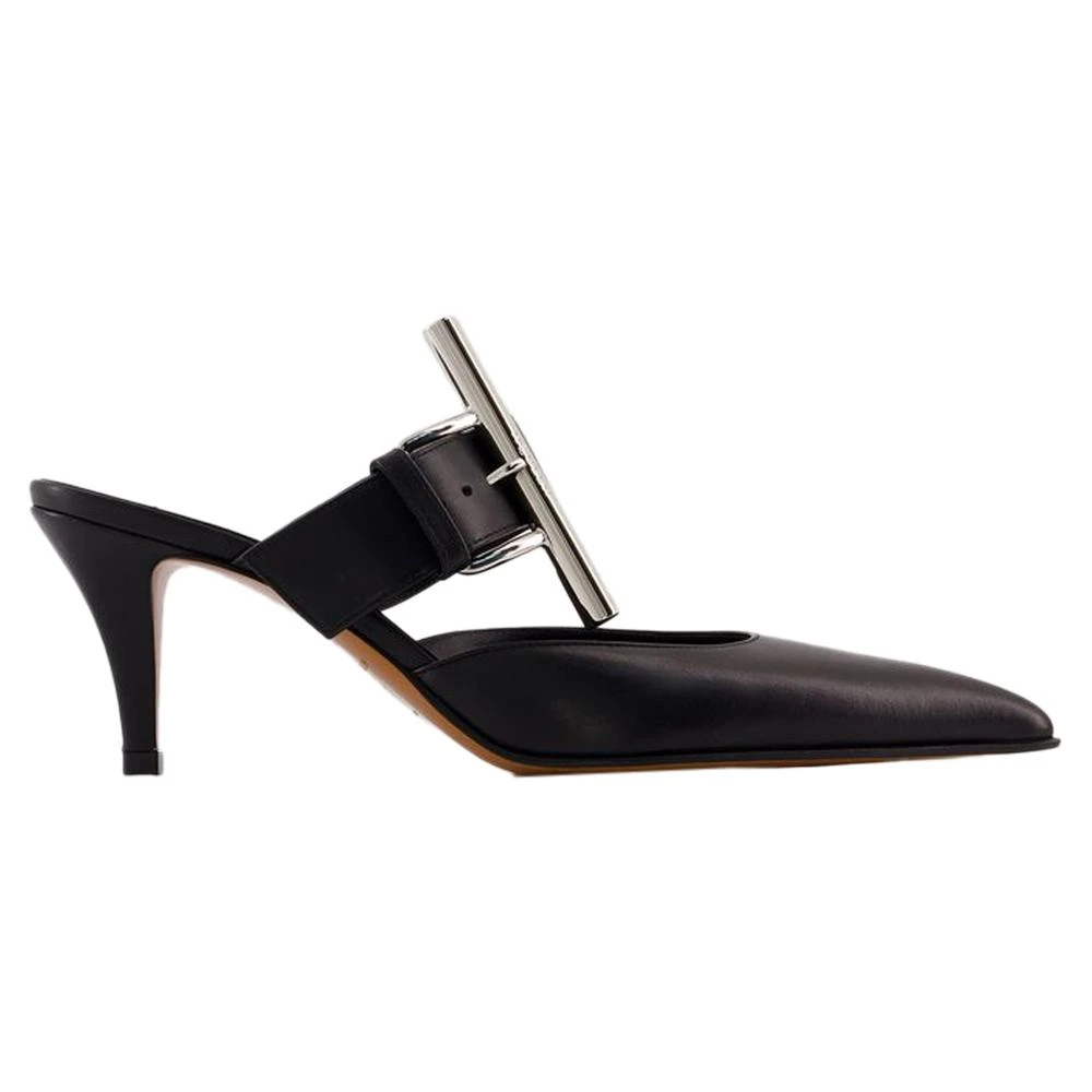 Schwarze Lederpumps mit spitzer Kappe - Alexander McQueen - Modalova