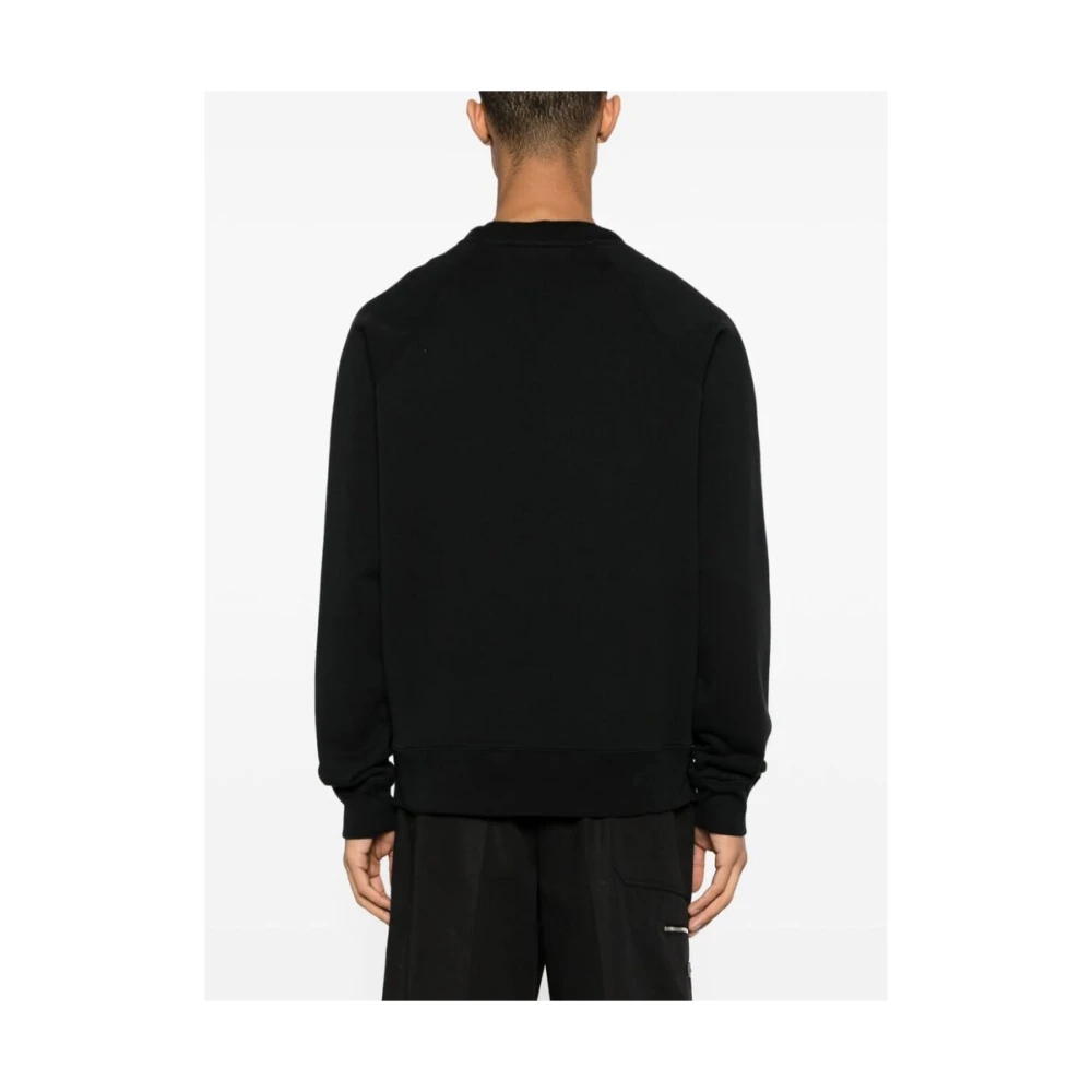 Maison Kitsuné Zwarte Sweatshirt met Vos Motief Black Heren