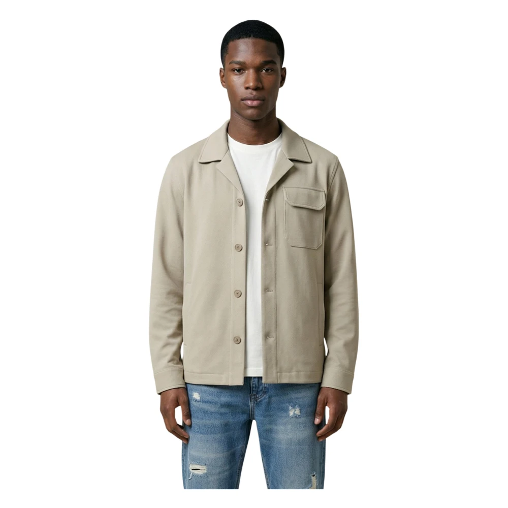 Antony Morato Men's Beige Dublin Regular Fit Shirt - Light Jackets - 3XL - Jackets