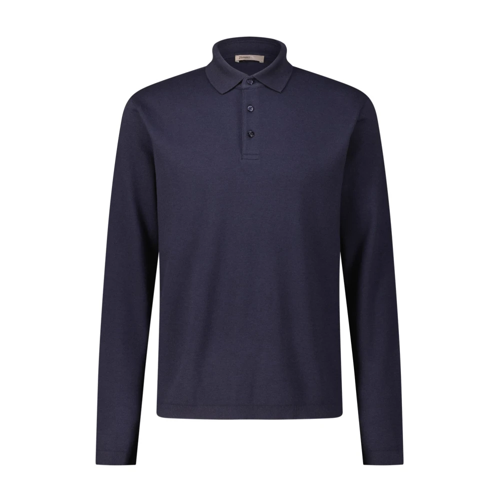 Herno Casual Polo Shirt Blue Heren