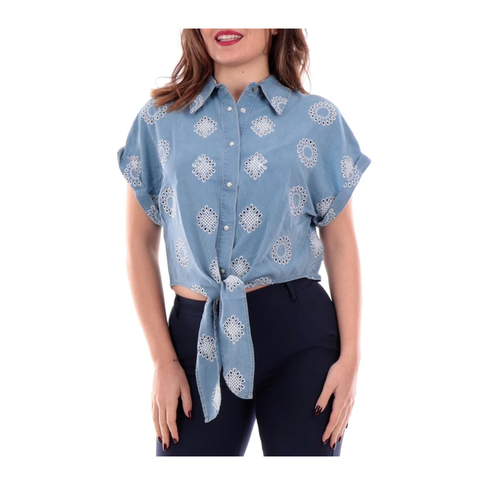 Guess MultiColour Crop Shirt Brigitte Multicolor Dames