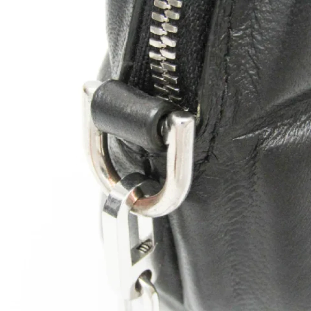 Bottega Veneta Vintage Pre-owned Leather shoulder-bags Black Dames