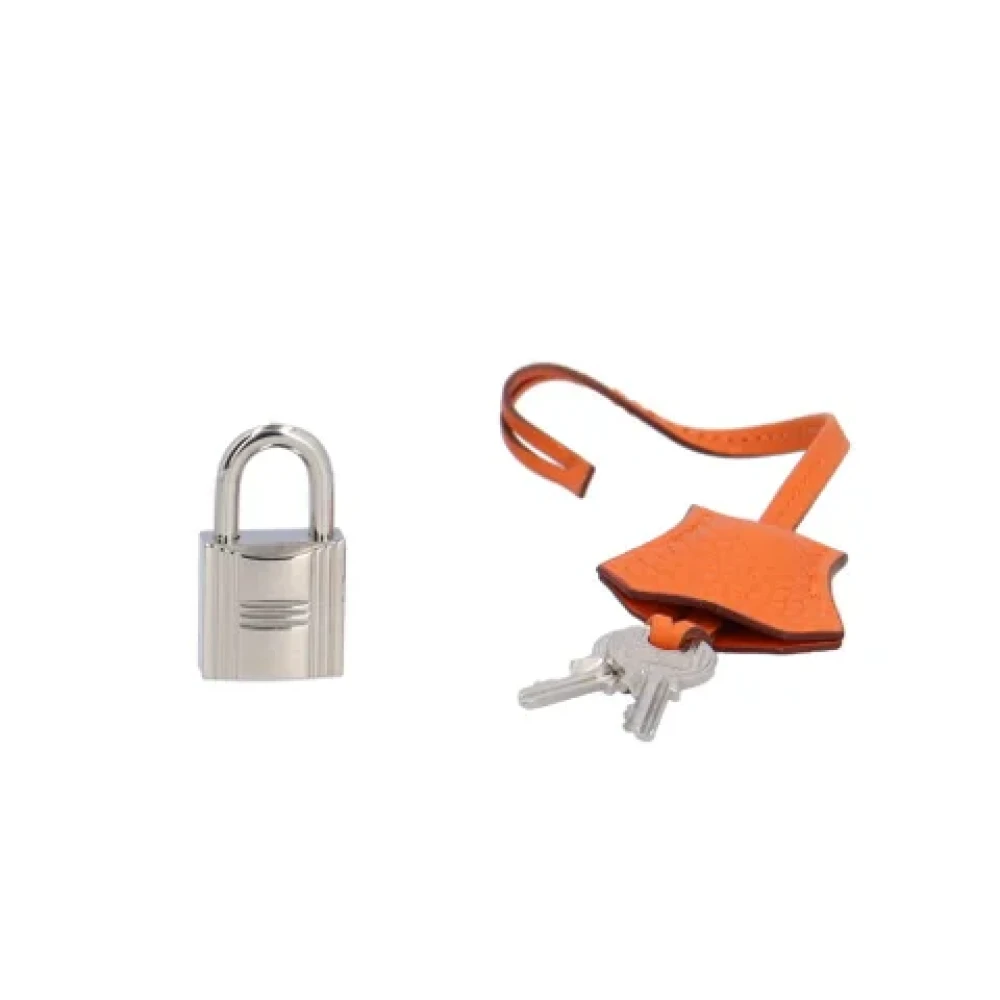 Hermès Vintage Pre-owned Fabric shoulder-bags Orange Dames