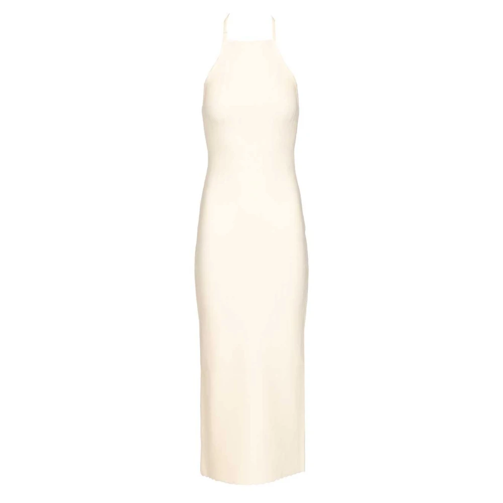 Jacquemus White Midi Dresses, Female, S, Apron Midi Dress