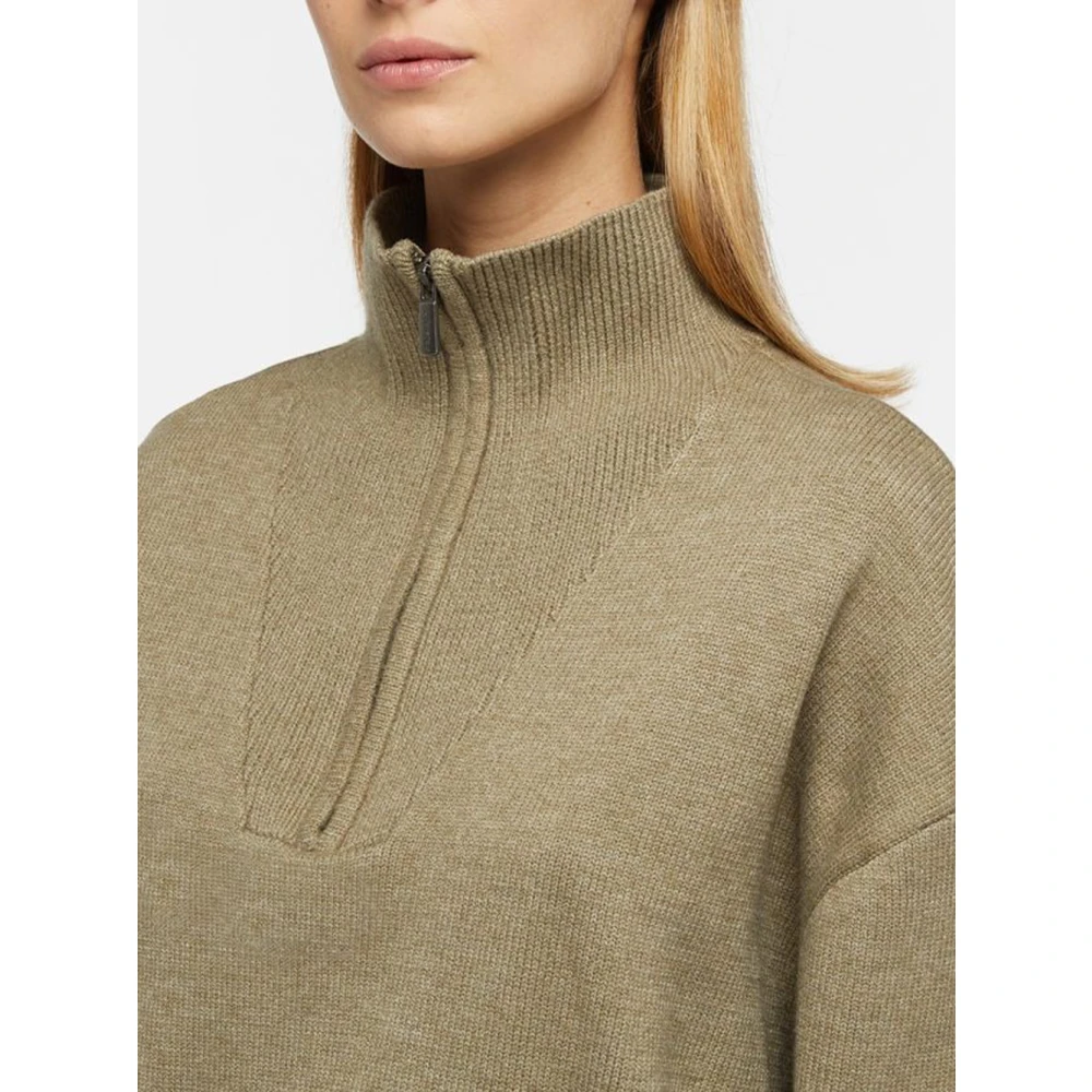 Dickies Groene East Helena 1 4 Zip Sweater Green Dames