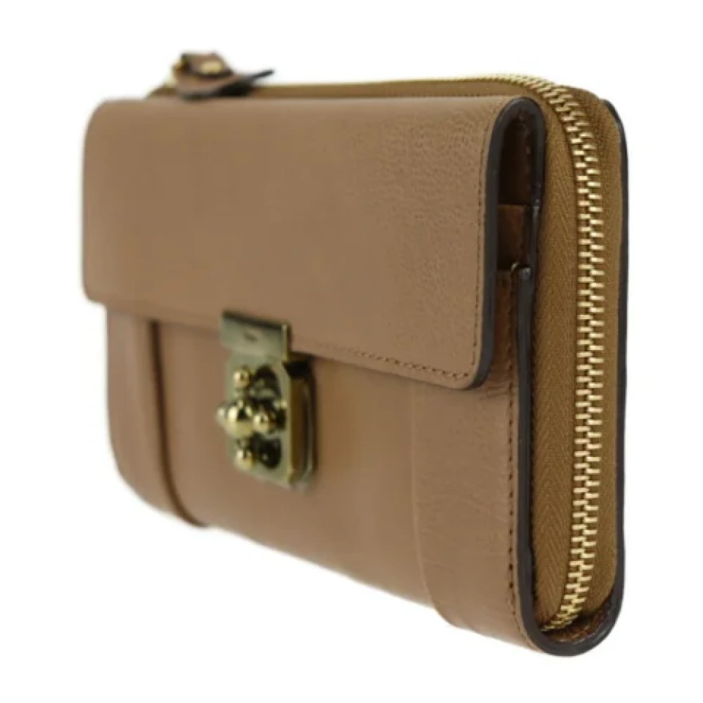 Chloé Pre-owned Leather wallets Brown Unisex