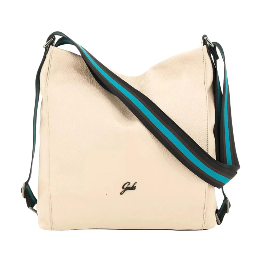 Gabs Women's Beige Cross Body Bags, One Size, Gray Leather Shoulder Bag Icon Black