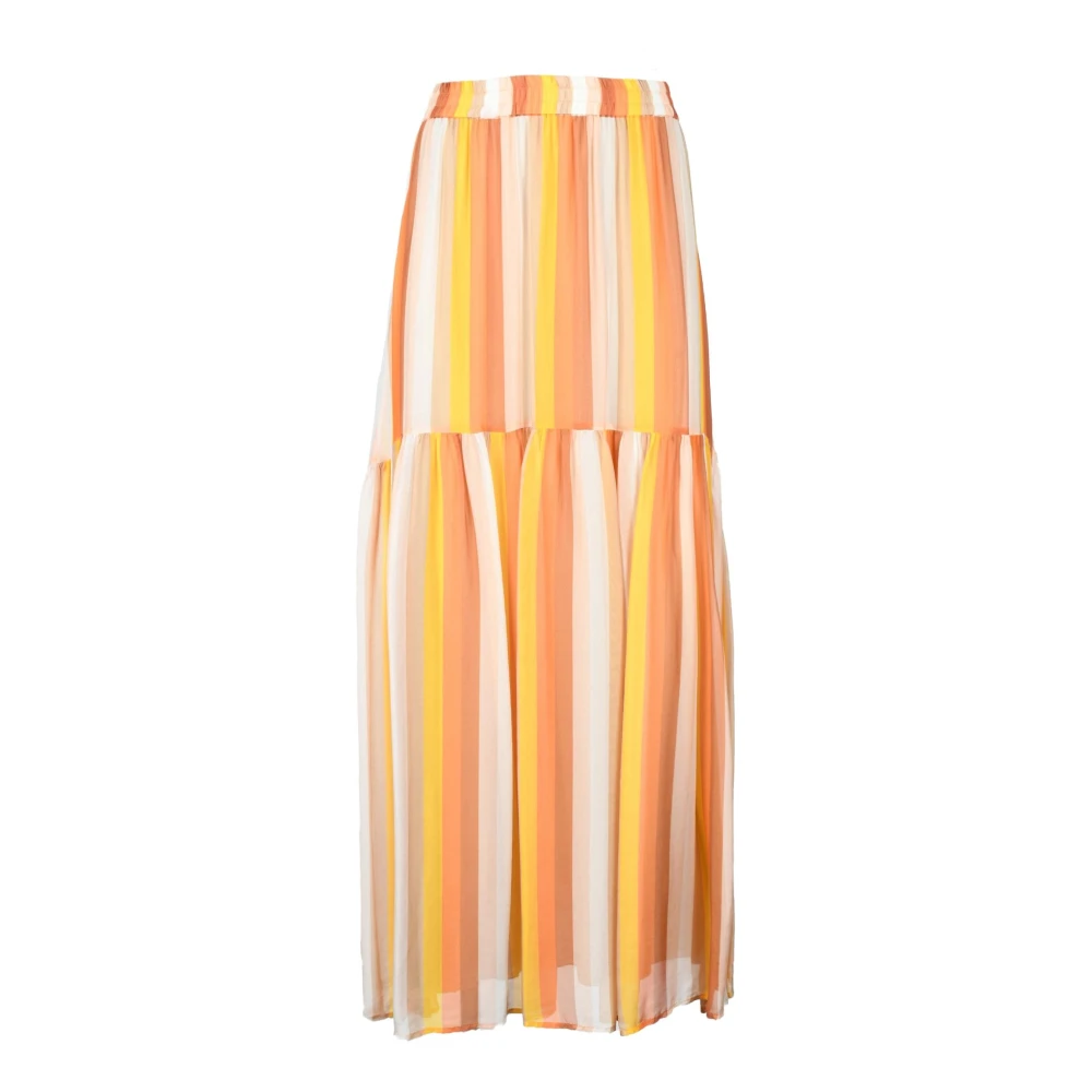 Attic and Barn Zijde Blend Stijlvolle Top Multicolor Dames