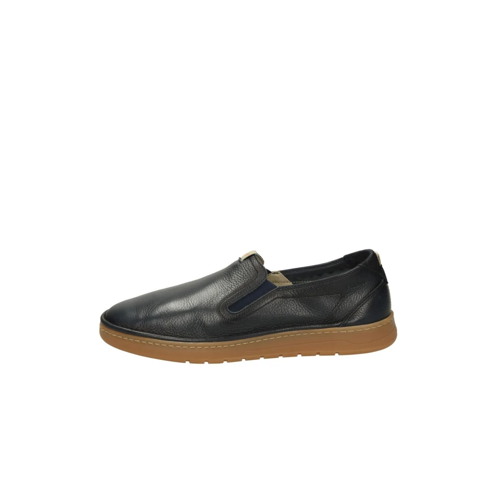 Fluchos Men's Blue Loafers, 10 Uk, Leather Moccasin Shoe