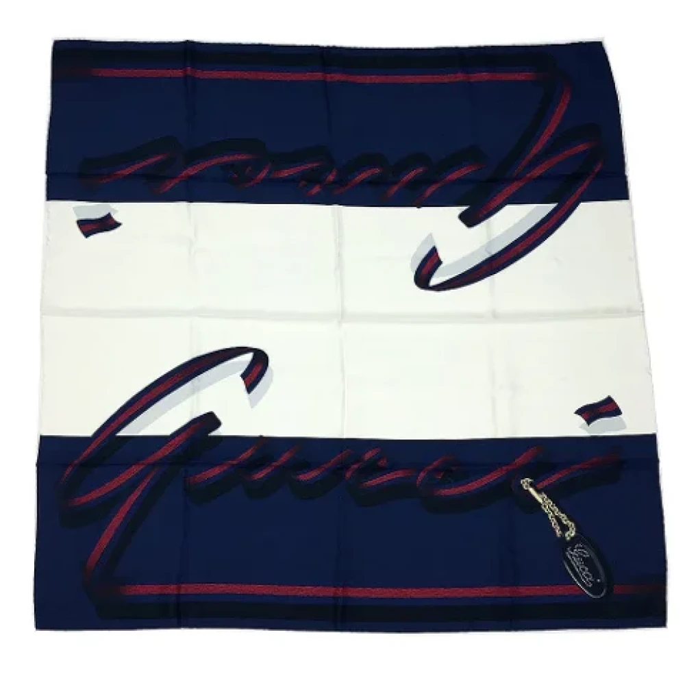 Gucci Vintage Pre-owned Silk scarves Multicolor Dames