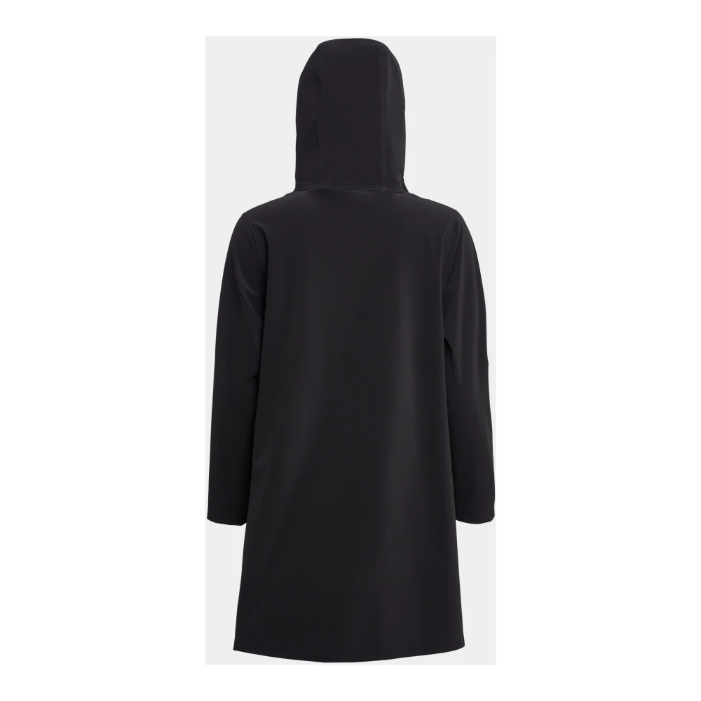 Stutterheim Lichtgewicht Matte Rits Regenjas Black Dames