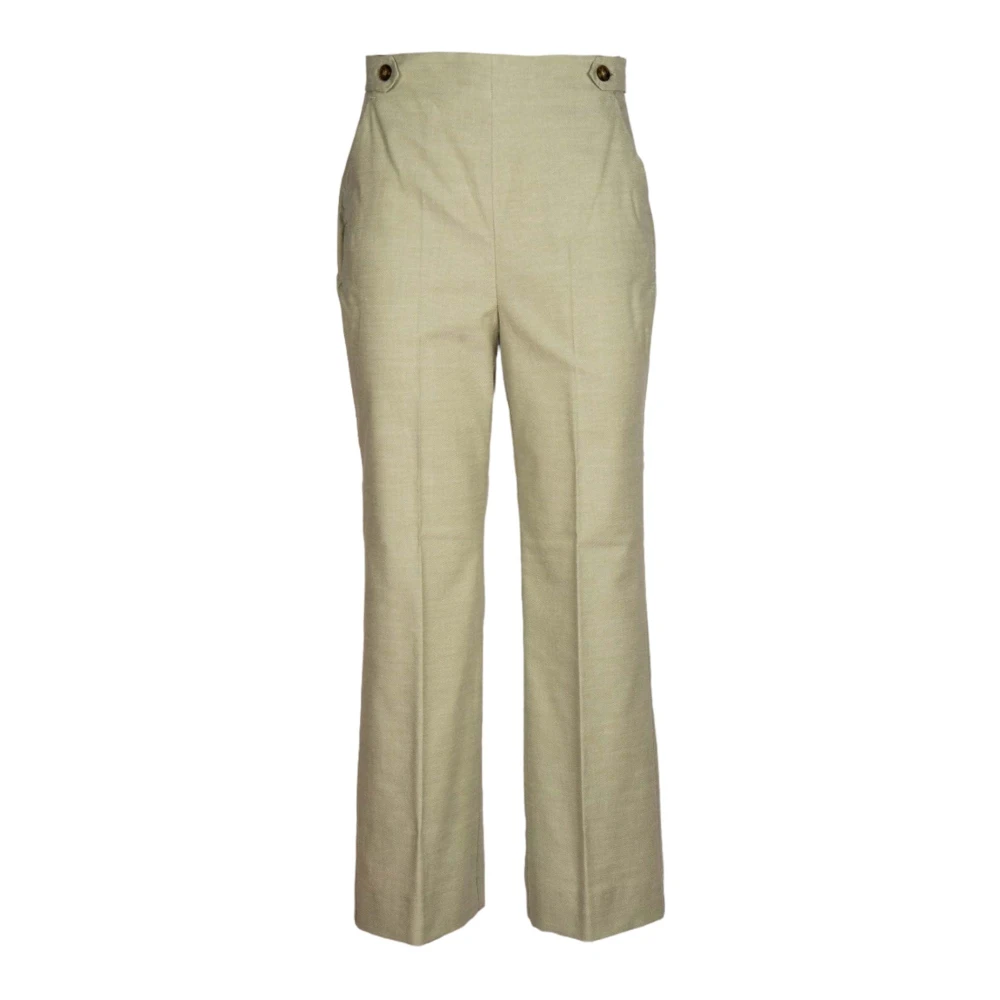 Iblues Wide Trousers Green Dames