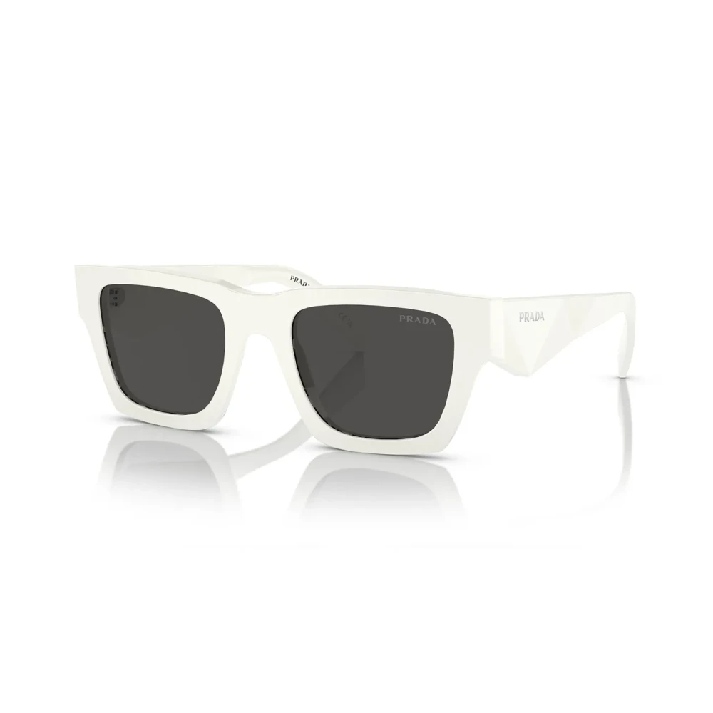 Prada Square Mens Talc Dark Grey PRA06S - White - One Size - Image 6