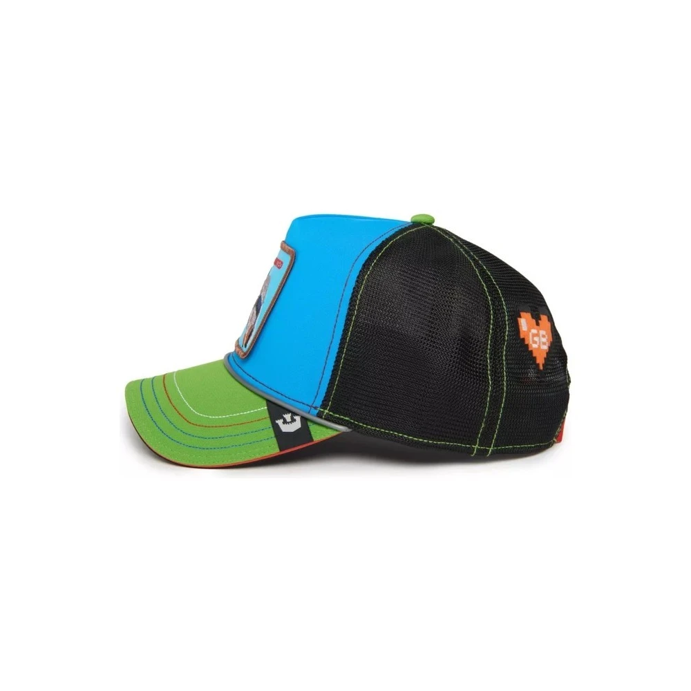 Goorin Bros Turquoise Eend Trucker Cap Zapper Blue Heren