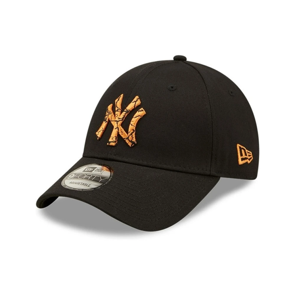 new era Zwarte Yankees Marmer Infill Pet Black Heren