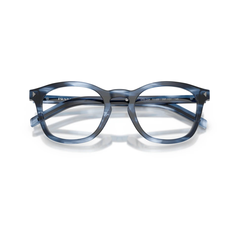 Prada Unisex Blue Glasses, 51 Mm, Pr C04v Optical Frame
