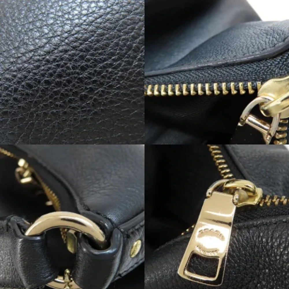 Coach Pre-owned Leather handbags Black Dames