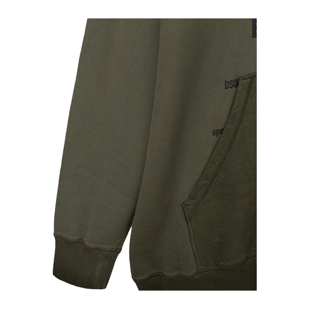 Dsquared2 Klassieke Katoenen Trui in Groen Green Heren