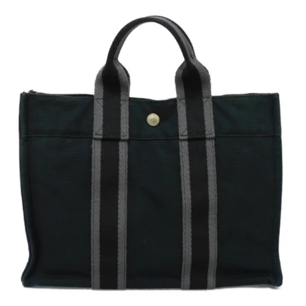 Hermès Vintage Pre-owned Fabric handbags Black Unisex