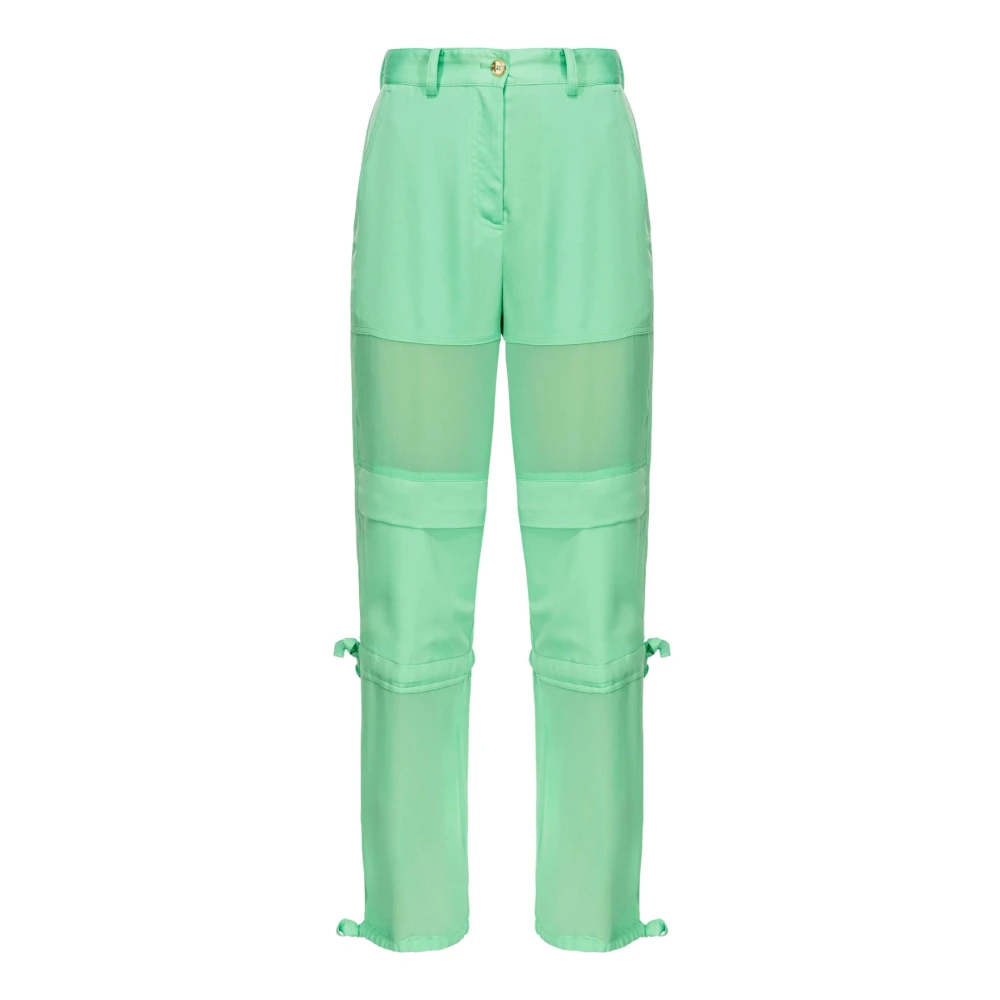 Pinko Groene broek met verstelbare zoom Green Dames