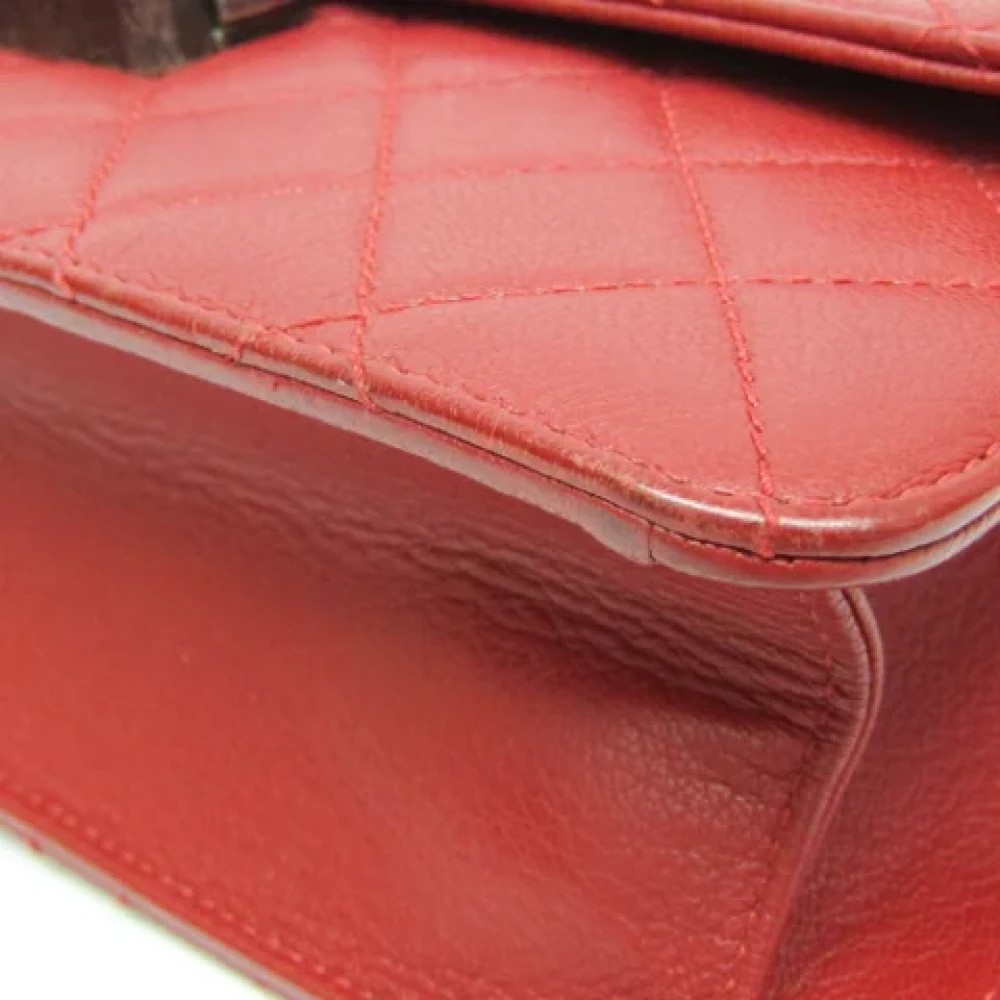 Chanel Vintage Pre-owned Leather shoulder-bags Red Dames