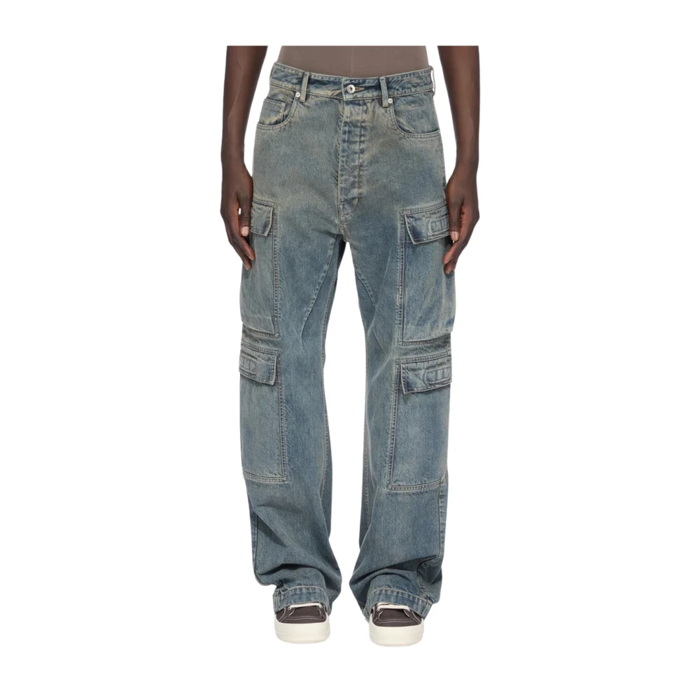 Rick Owens Uomo Blu - Jeans Cargo Doppi - Jeans - W32 - Immagine 3