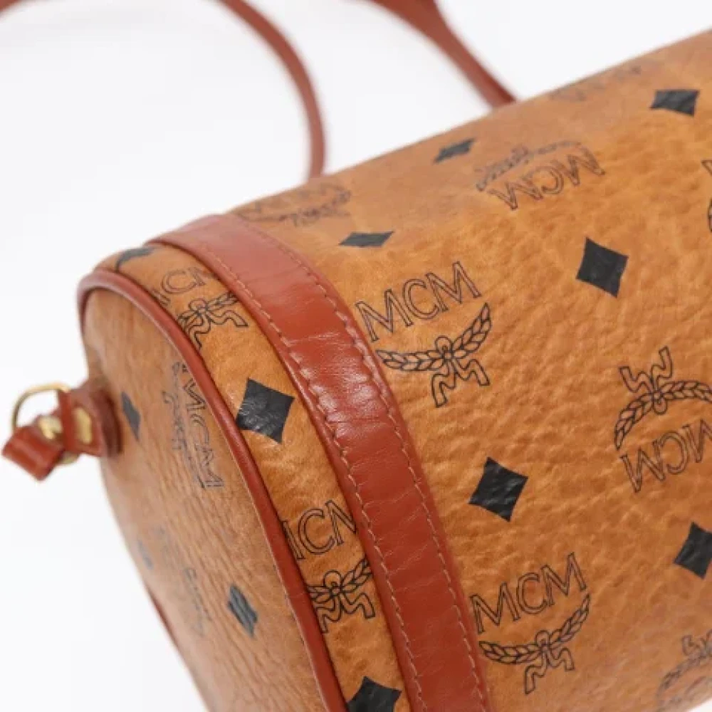 MCM Pre-owned Canvas shoulder-bags Brown Dames