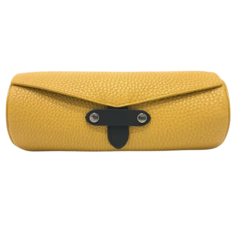 Fendi Vintage Pre-owned Leather fendi-bags Yellow Dames
