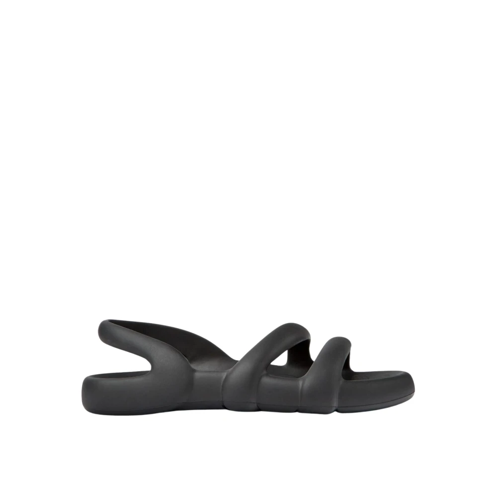 Camper Men's Black Flat Sandals, 9 Uk, Stylish Slingback Flat Sandals