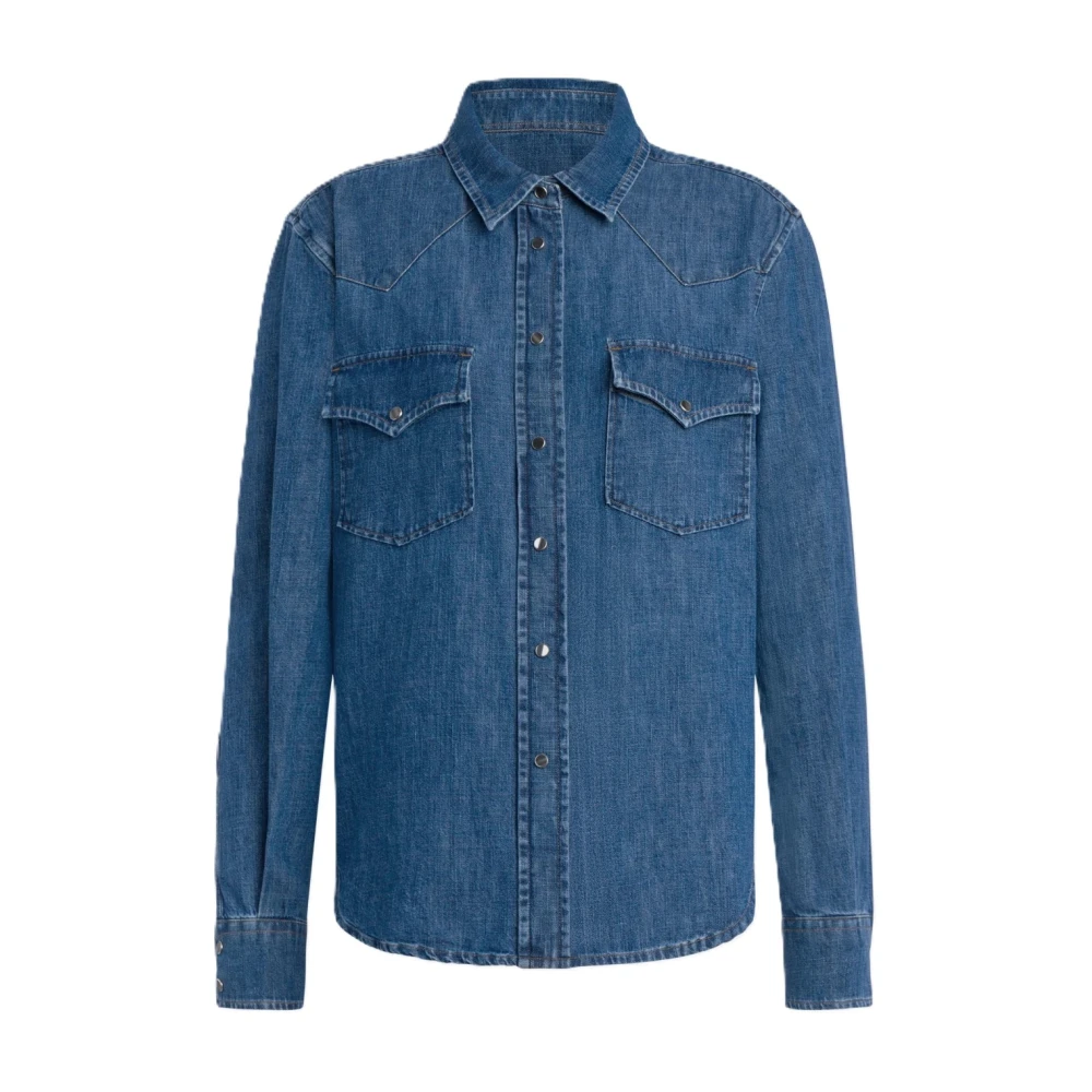 Dondup Women's Blue Regular-Fit Denim Shirt - Shirts - M - Blouses & Shirts