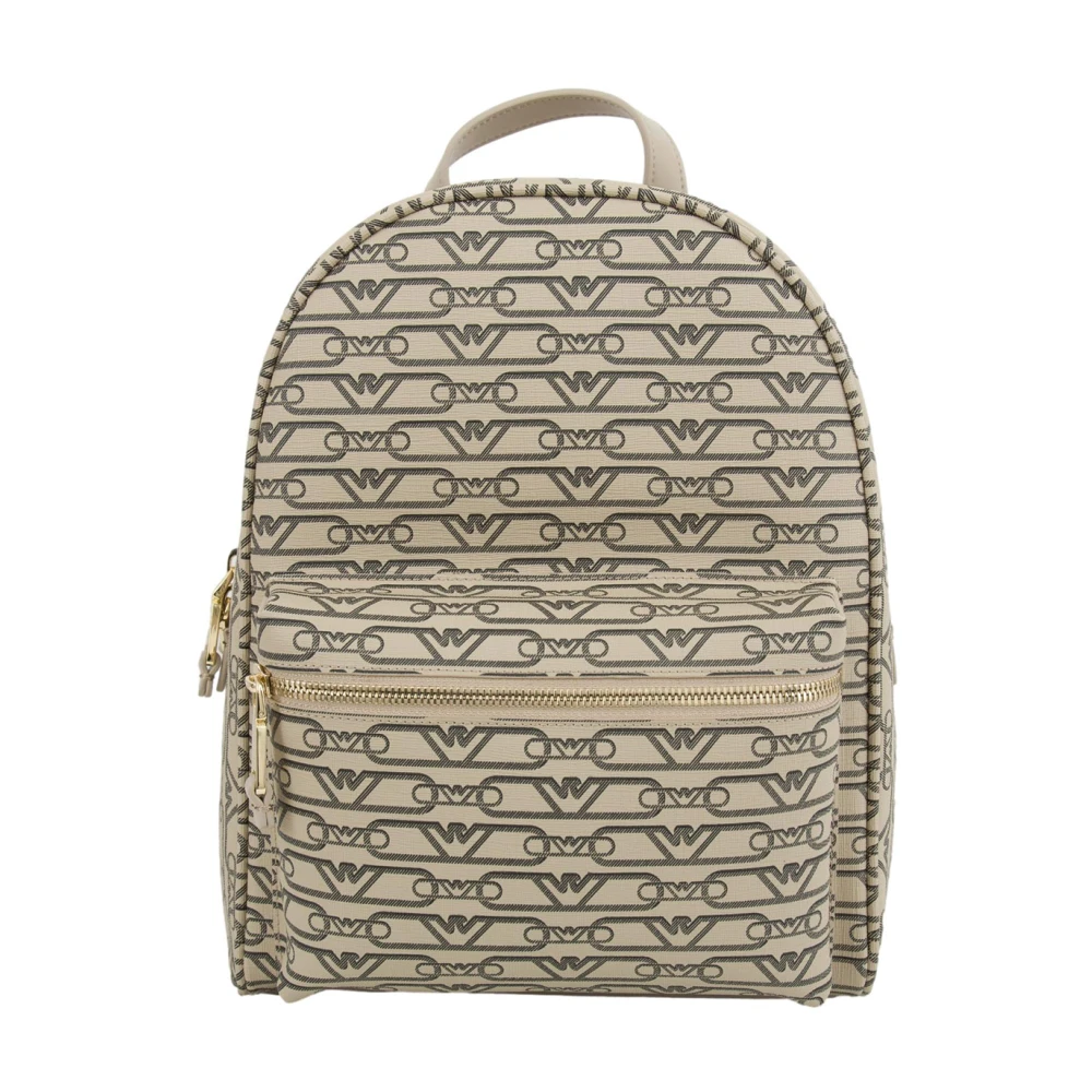 Emporio Armani Women's Beige Backpack Stylish And Trendy
