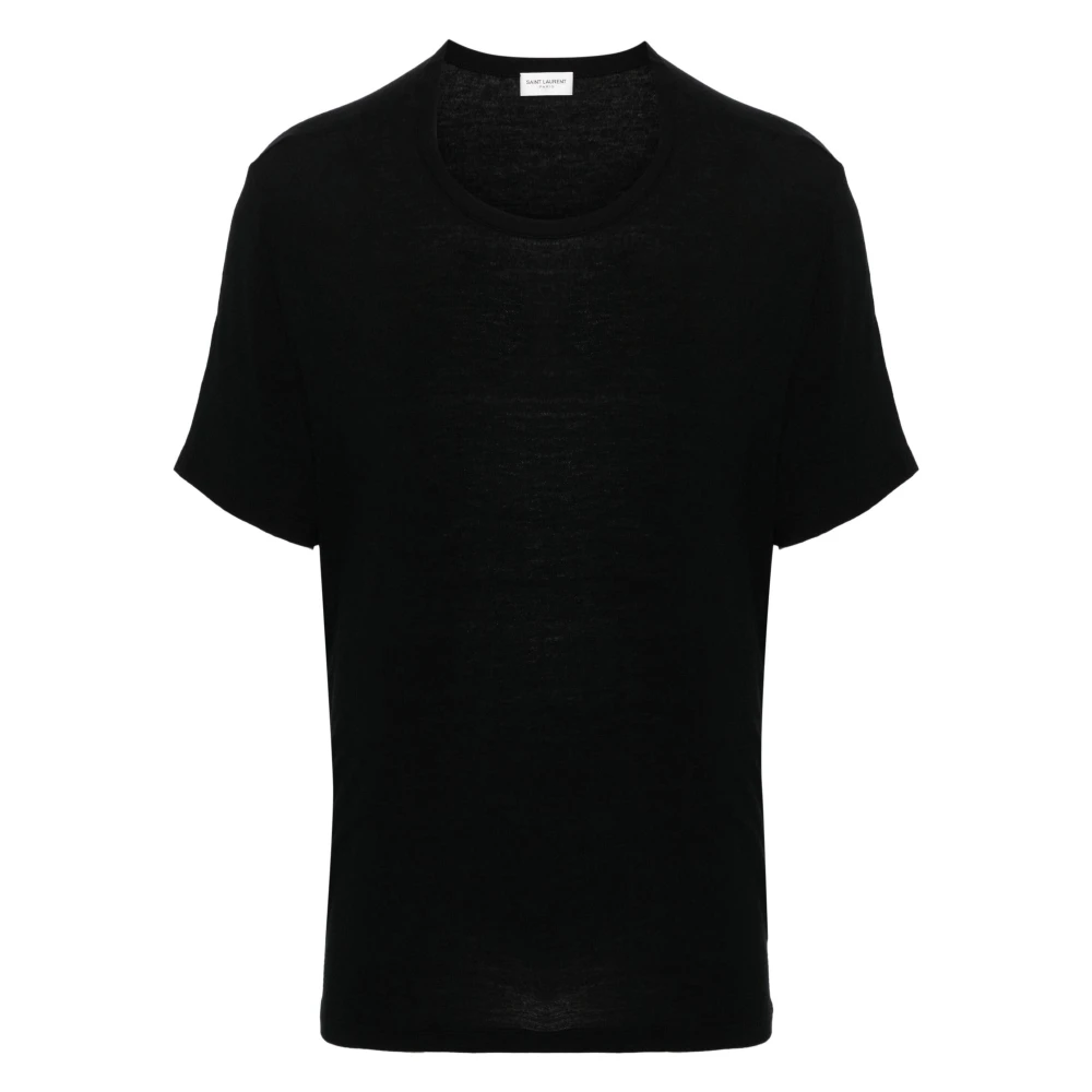 Saint Laurent T-Shirts Black Heren